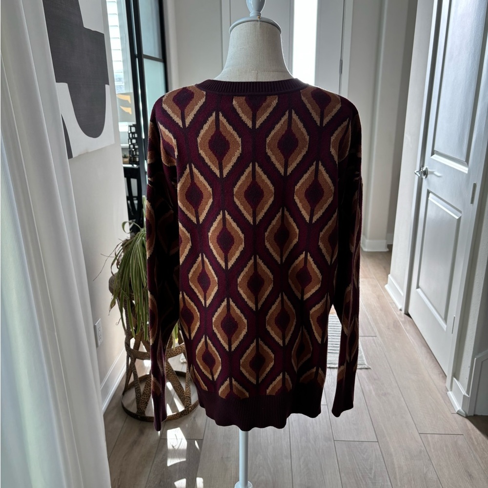 DR2 Berry/Rust Retro Sweater - Picture 4 of 11